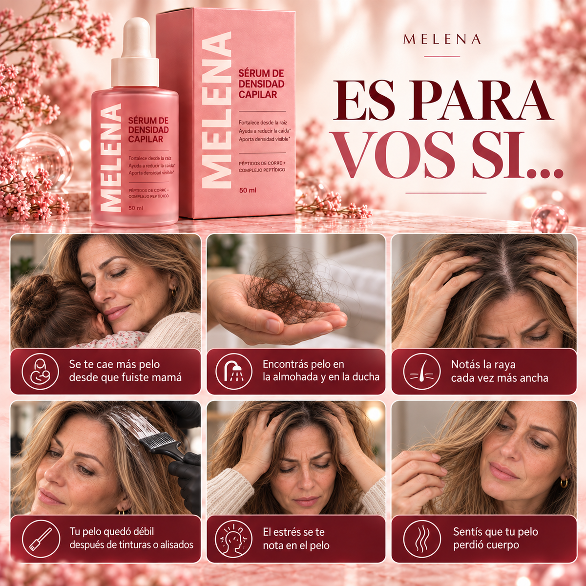 MELENA® – Serum para el Crecimiento capilar y anticaída